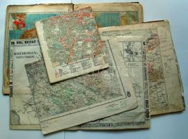 2 db földrajzi atlasz és 3 db régi térkép: Magyarország, Budapest és környéke (cca 1920), Ausztria