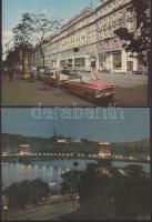 8 db nagyrészt megíratlan Colorvox hanglemez képeslap magyar városképekkel, használati útmutatóval, ...