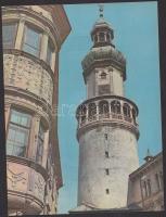 8 db nagyrészt megíratlan Colorvox hanglemez képeslap magyar városképekkel, használati útmutatóval, ...