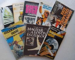8 db sport témájú könyv a 80-as évekből