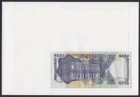 Uruguay 1988-89. 50NP dekoratív, nagyalakú bankjegyes, bélyeges borítékon T:I