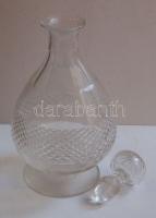 Csiszolt likőrös üveg 27 cm magas