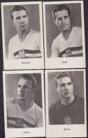 Az Aranycsapat - a 11 játékos hibátlan állapotú fotólapja / The 11 players of the Golden team on photo cards