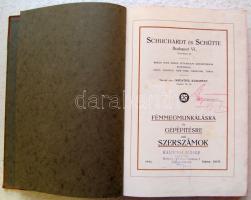 1914 Schuchardt és Schütte szerszámkatalógus ábrákkal és leírásokkal hibátlan állapotban