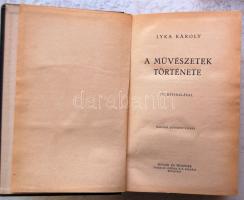 1939 Lyka Károly:  A művészetek története második kiadás, Singer és Wolfner Kiadó, szép állapotban