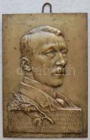 Dr. Horthy Szabolcs Főispán hősi halálának emlékére készített bronz dombormű Székely jelzéssel T:1-