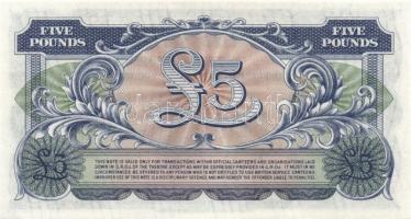 Nagy-Britannia/katonai kiadások 1948-1972. 5p, 10p, 50p, 1Ł (3x) 3 különféle, 5Ł T:I Összesen 7db! /...