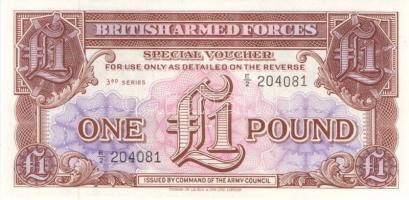 Nagy-Britannia/katonai kiadások 1948-1972. 5p, 10p, 50p, 1Ł (3x) 3 különféle, 5Ł T:I Összesen 7db! /...