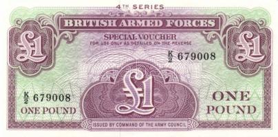 Nagy-Britannia/katonai kiadások 1948-1972. 5p, 10p, 50p, 1Ł (3x) 3 különféle, 5Ł T:I Összesen 7db! /...