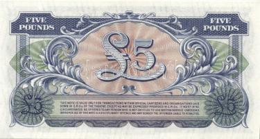 Nagy-Britannia/katonai kiadások 1948-1972. 5p, 10p, 50p, 1Ł (3x) 3 különféle, 5Ł T:I Összesen 7db! /...