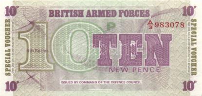 Nagy-Britannia/katonai kiadások 1948-1972. 5p, 10p, 50p, 1Ł (3x) 3 különféle, T:I Összesen 6db! / Gr...