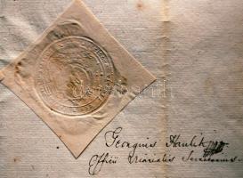 1820 Kinevezési okmány Kovalik János és Haulik György érsekek saját kezű aláírásaival