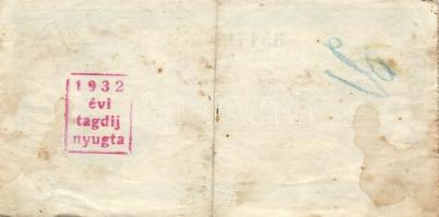 Budapest 1930. "Reviziós pengő" arcképes változat T:III