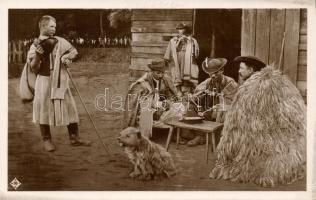 Hortobágy estebédező juhászok photo