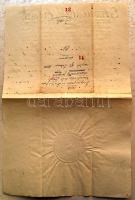 1834 Kinevezési okmány Kollár István püspök és Viber József pozsonyi prépost és későbbi püspök saját...