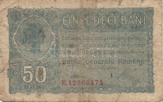 Románia/német megszállás 1917. 50B T:IV + 1L T:III + Románia 1920. 5L T:III / Romania/German occupation 1917. 50B + 1L C:VG,G + Romania 1920. 5L C:VG