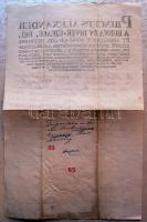 1822 Kinevezési okirat Bélik József püspök és Rudnyánszky József püspök saját kezű aláírásával és pü...