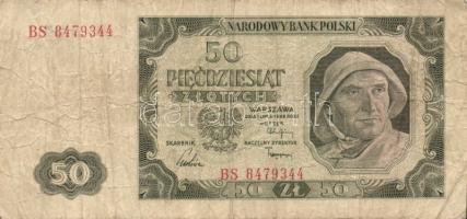 Lengyelország 1948. 20Zl + 50Zl + 100Zl (2x) T:III