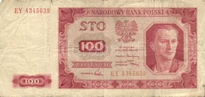 Lengyelország 1948. 20Zl + 50Zl + 100Zl (2x) T:III