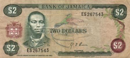 Jamaica 1960. 1$ (2x) + 2$ T:II,III