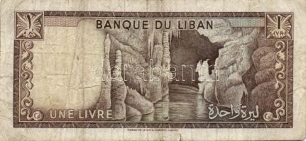 Libanon 1964-80. 1L (4x) 3különféle évszámmal T:III + 1967.5L T:III + 1986. 5L T:I + 1983. 25L T:I