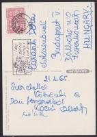 1965 Kocsis Albert Liszt Ferenc-díjas hegedűművész aláírása képeslapon