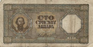 Jugoszlávia 1919. 1D T:III+ + 1921. 25P T:IV + Szerbia/német megszállás 1943. 100D (2x) T:IV