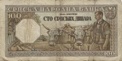 Jugoszlávia 1919. 1D T:III+ + 1921. 25P T:IV + Szerbia/német megszállás 1943. 100D (2x) T:IV