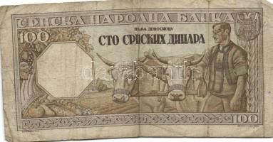 Jugoszlávia 1919. 1D T:III+ + 1921. 25P T:IV + Szerbia/német megszállás 1943. 100D (2x) T:IV