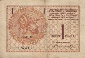 Jugoszlávia 1919. 1D T:III+ + 1921. 25P T:IV + Szerbia/német megszállás 1943. 100D (2x) T:IV