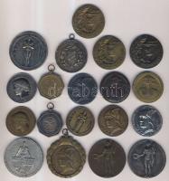 Több mint 30db emlékérem tétel a II. világháború előtti időszakból, szép darabokkal T:vegyes