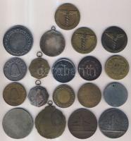 Több mint 30db emlékérem tétel a II. világháború előtti időszakból, szép darabokkal T:vegyes