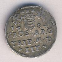 Lengyelország (Litvaniae) 1584. 3Gr "Stephan Bathory" Ag T:2-/2