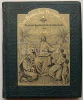 Das Haus des Herrens Jesu 1905 Jézusról szóló német nyelvű könyv  dombornyomott kötésben nyomtatott metszetekkel