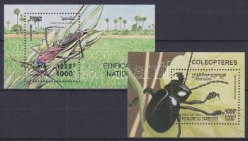 1993-1994 Insects 2 diff. blocks, 1993-1994 Rovarok 2 klf blokk, 1993-1994 Insekten 2 verschidene Blöcke