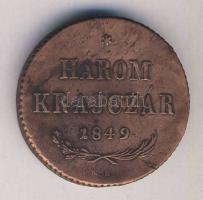 1849NB 3kr "Szabadságharc" T:3+