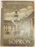 Magyar műemlékek sorozat: Sopron, Képzőművészeti alap kaidóvállalata, 1954, képpekkel gazdagon illusztrált (sarkok kissé kopottak)