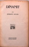 Bársony István: Dinamit: természetírás Singer és Wolfner, kiadói egészvászon kötésben