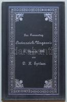1889 Spitzer rabbi: Rudolf trónörökös gyászbeszéde, Budapesti kiadás, 26p. az ezüstözött egészvászon borító szép állapotban, a papírkötésű nyomtatvány megviselt / Mourning speech of Rudolph heir of the Austro-Hungarian throne by rabby Spitzer