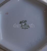 Rosenthal jelzéssel ellátott virágokkal díszített, aranyozott porcelán váza/ Rosenthal chinaware vas...