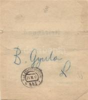 Address label for airmail covers "EP 445a", Levélköteg címzés "EP 445a"