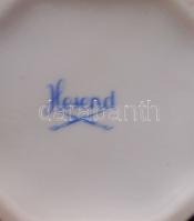 Herendi jelzéssel ellátott apró gyümölcsökkel díszített porcelán kis ékszeres doboz / Herendi chinaw...