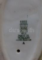 Zsolnay jelzéssel ellátott kézzel festett porcelán sün figura/ Zsolnay chinaware figure 9 cm