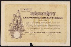 1926. A Halasi Kereskedelmi Bank Részvénytársaság részvénye 10P-ről