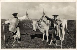 Hungarian folklore, herdsmen in the Hortobágy photo So.Stpl