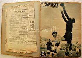 1939 Képes Sport teljes első évfolyama bekötve, sérült gerinc