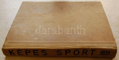 1939 Képes Sport teljes első évfolyama bekötve, sérült gerinc