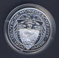 Németország 2007. "1200 éves a német pénzverés" bimetál Ag emlékérem T:PP