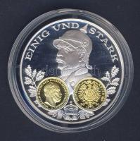 Németország cca 2007. "1200 éves a német pénzverés" bimetál Ag emlékérem T:PP