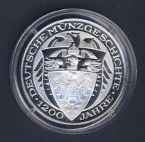 Németország cca 2007. "1200 éves a német pénzverés" bimetál Ag emlékérem T:PP
